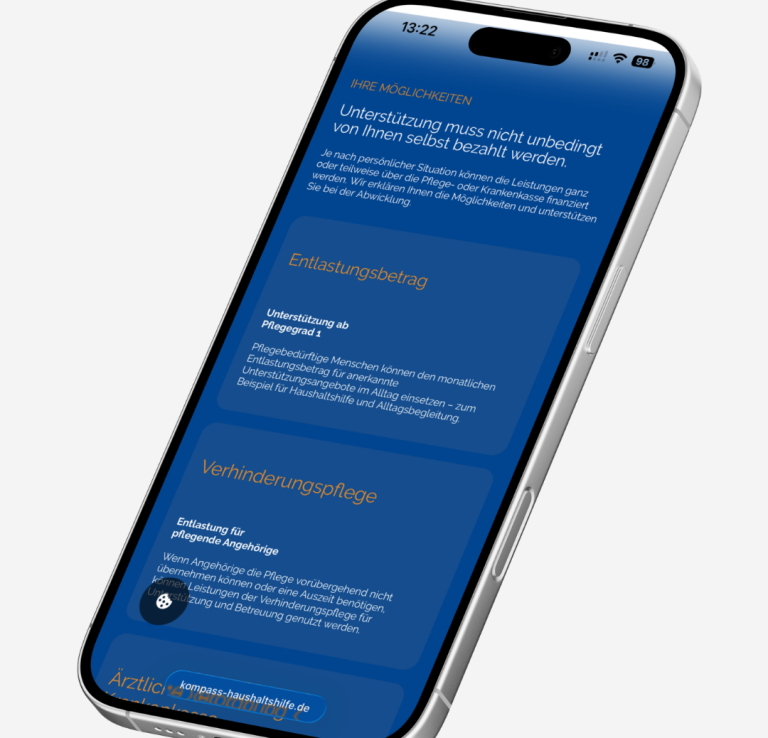 Website vom Kompass Haushaltshilfe Website vom Kompass Haushaltshilfe